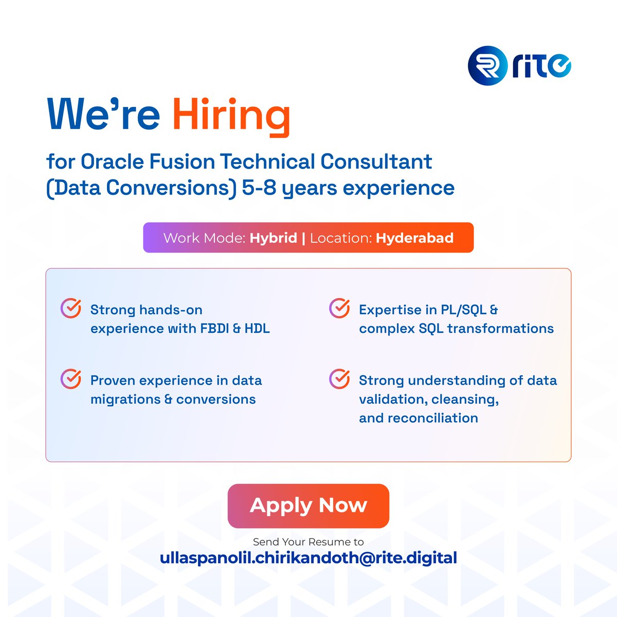 rite_software's tweet photo. We’re expanding our team and looking for professionals who are driven by growth and purpose.

If you’re exploring your next move or would like to refer someone, get in touch at ullaspanolil.chirikandoth@rite.digital.

#WeAreHiring #CareerOpportunity #JobOpening #RiteSoftware https://t.co/Hy1LNo5Lw6