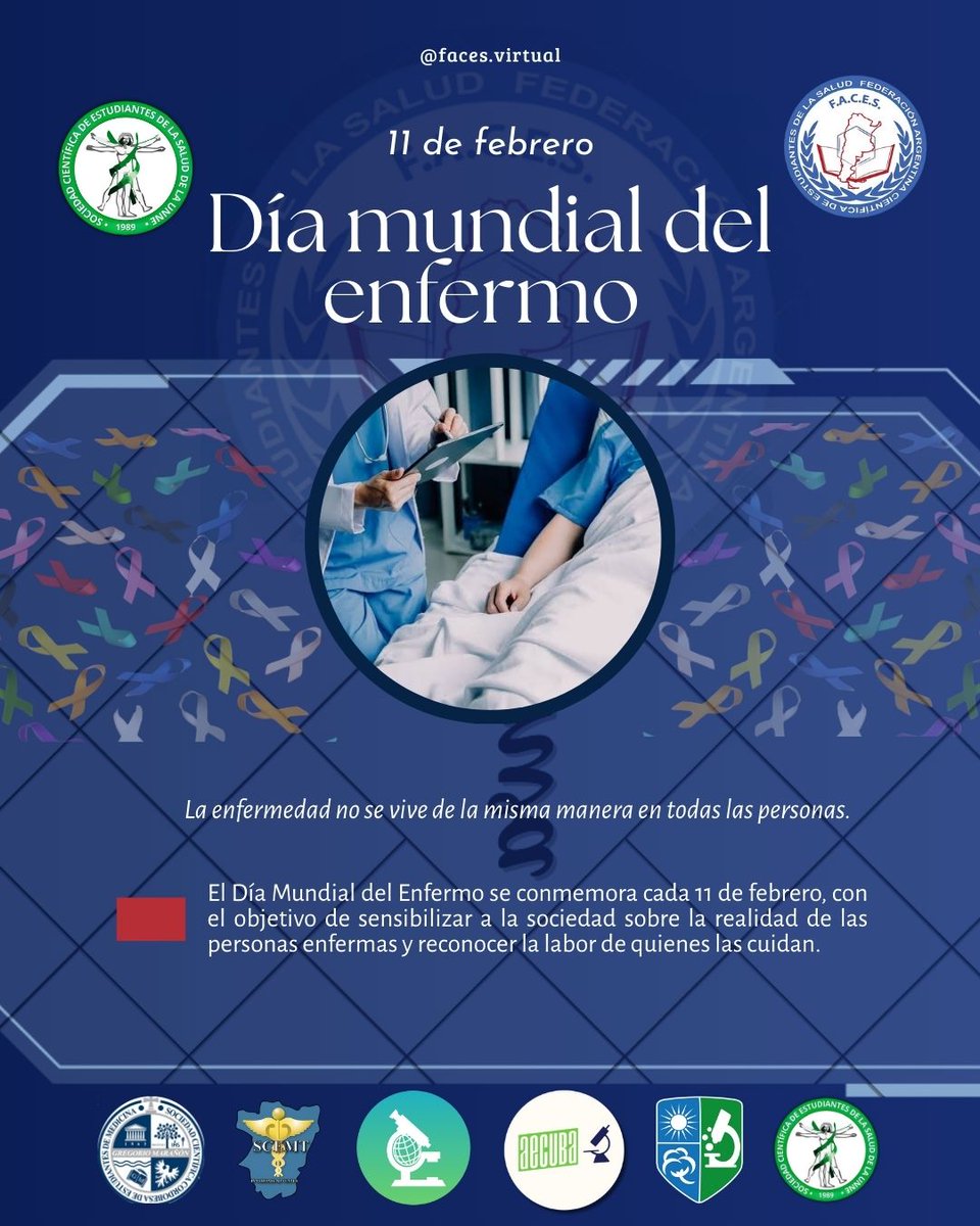 FACESVIRTUAL's tweet photo. ✨ En este día recordamos que la salud también es acompañamiento, escucha y solidaridad. 🌿💙Celebramos la fuerza de quienes atraviesan momentos difíciles y la entrega de quienes cuidan con amor y compromiso.
#DíaDelEnfermo #Solidaridad #Salud #Acompañamiento #Empatía https://t.co/TkOJOy4K8g