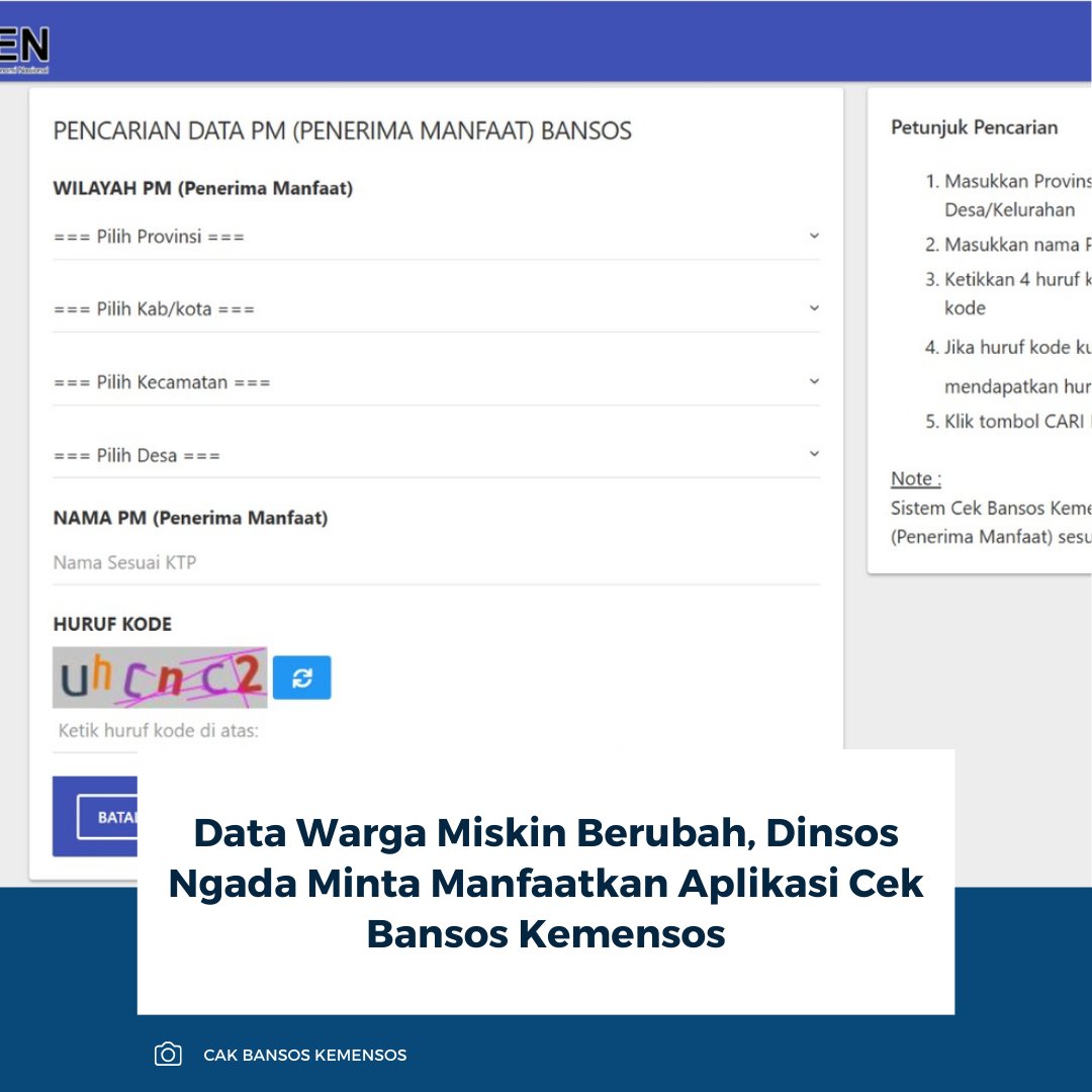 kompascom's tweet photo. Data kemiskinan di Ngada cenderung berubah. Dinsos Ngada pun mendorong warga memakai aplikasi Cek Bansos Kemensos. Melalui aplikasi itu, warga bisa mengajukan keluhan dan usulan pemutakhiran data.

Baca selengkapnya: https://t.co/GzB3dDA5K0

~RK #Ngada #miskin #cekbansos https://t.co/wYsINm29P9