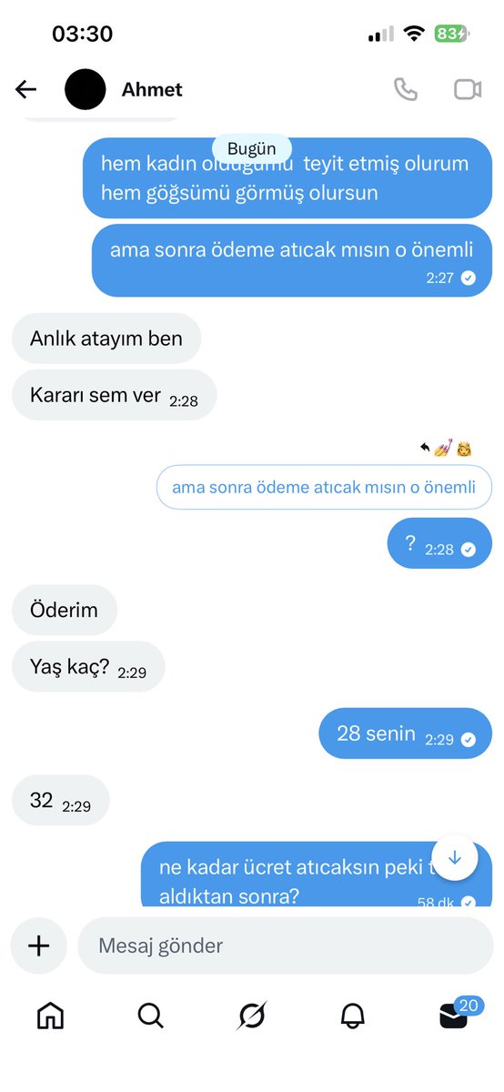 sephistaa's tweet photo. @eftelya034 dolandırıcı değilim demek yerine dolandırıcı olduğunu kabul edip neden konuşma o zaman neden yazıyosun diyosun ahmet anlat bakalım😂 https://t.co/iIjNb94I23