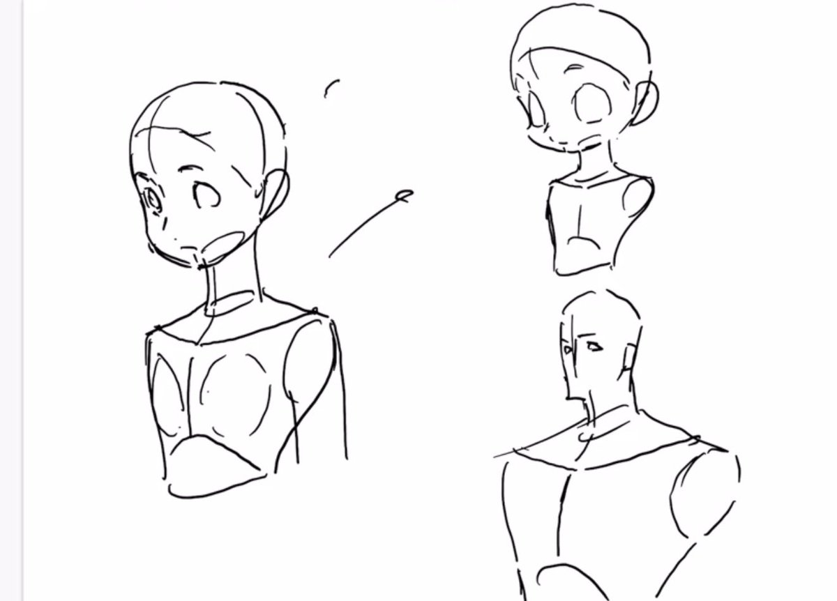 PrivateAnime's tweet photo. Let's remember the basic body! !
Once you memorize the basic shape, you can quickly complete the character by adding hair and clothes, and you can actually apply the same silhouette to the back as well. https://t.co/pmmr2IPPIm
