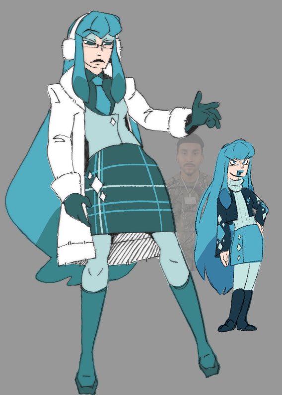 Glaceon gijinka redrawww :D