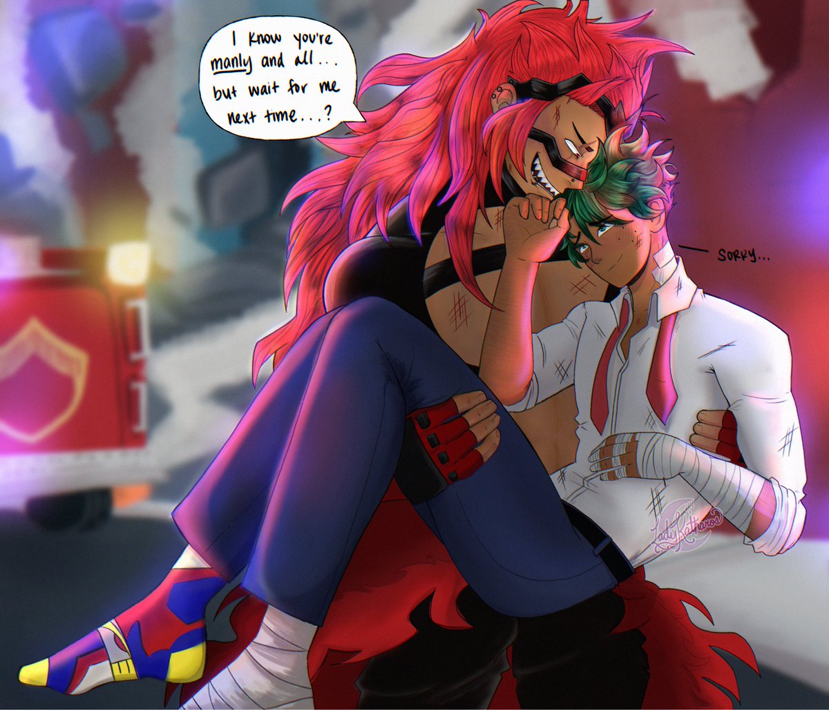 Joined the #SmashinIntoLove Big Bang earlier this year and got to do a little #KRDK loving! Deku’s always into trouble… good thing Kiri is there to have his back :) 

<a href="/krdkcentral/">KiriDeku Central</a>