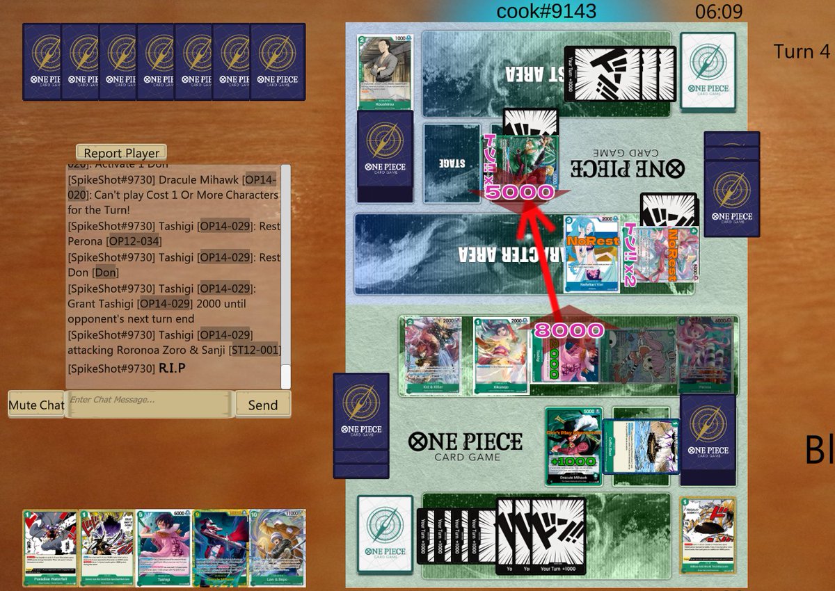 I've been sitting here for 10+ minutes now... 

people really be trolling on Ranked OPTCG Sim 🙃