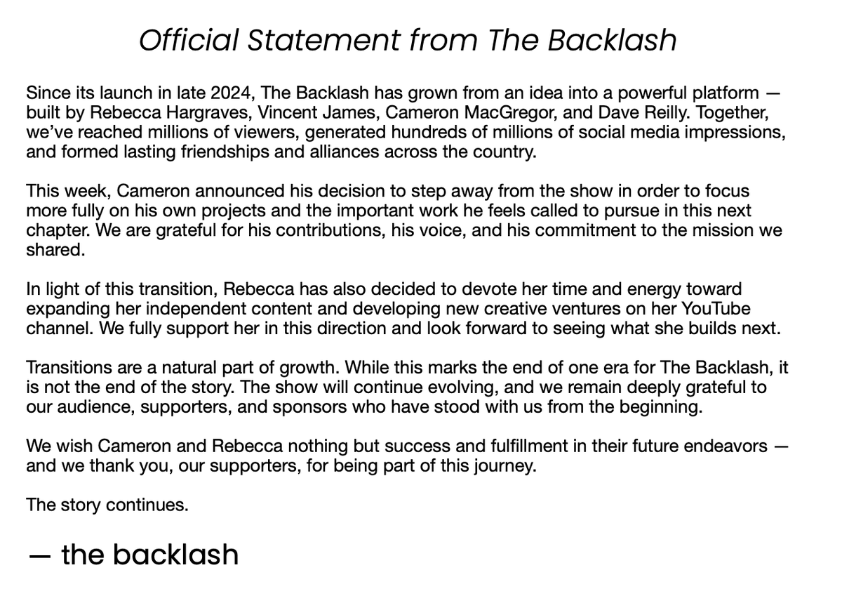 The Backlash tweet media