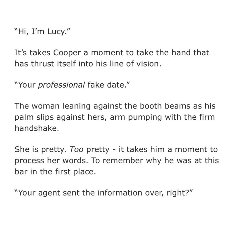 day four: hollywood au / fake dating 

“Hi, I’m Lucy. Your professional fake date.” | flash fic | cooper’s pr agent suggests some help to get him back in the limelight

archiveofourown.org/works/79157946…

#GhoulcyWeek2026