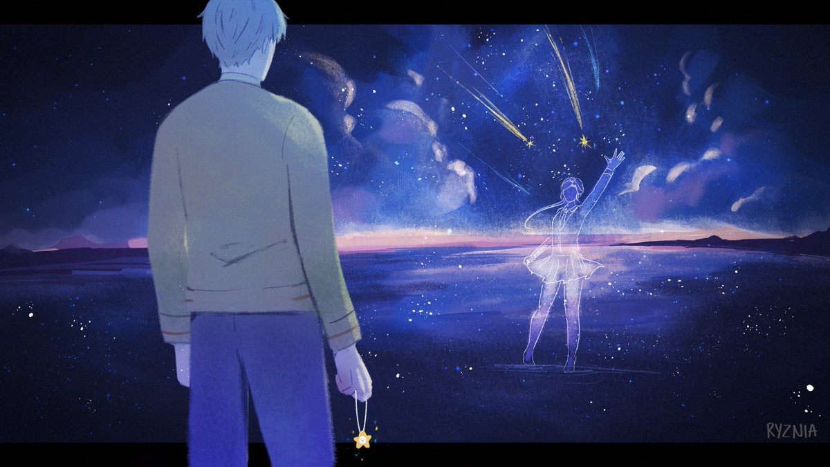 D4 - Missing each other 💫
After her passing, Xavier returns to the Skymirror Salt Flat time and time again. He thinks back to her joy and awe. To him, her radiance was more dazzling than the stars that lit the sky.

#XavMCValentine2026 #BloomingStars