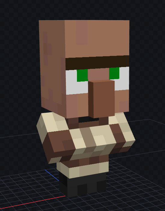 NovaWostra's tweet photo. again, not necisarely this texture but the model of a smaller head would do wonders for baby villager https://t.co/5bILIWhHIW