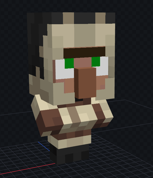 NovaWostra's tweet photo. again, not necisarely this texture but the model of a smaller head would do wonders for baby villager https://t.co/5bILIWhHIW