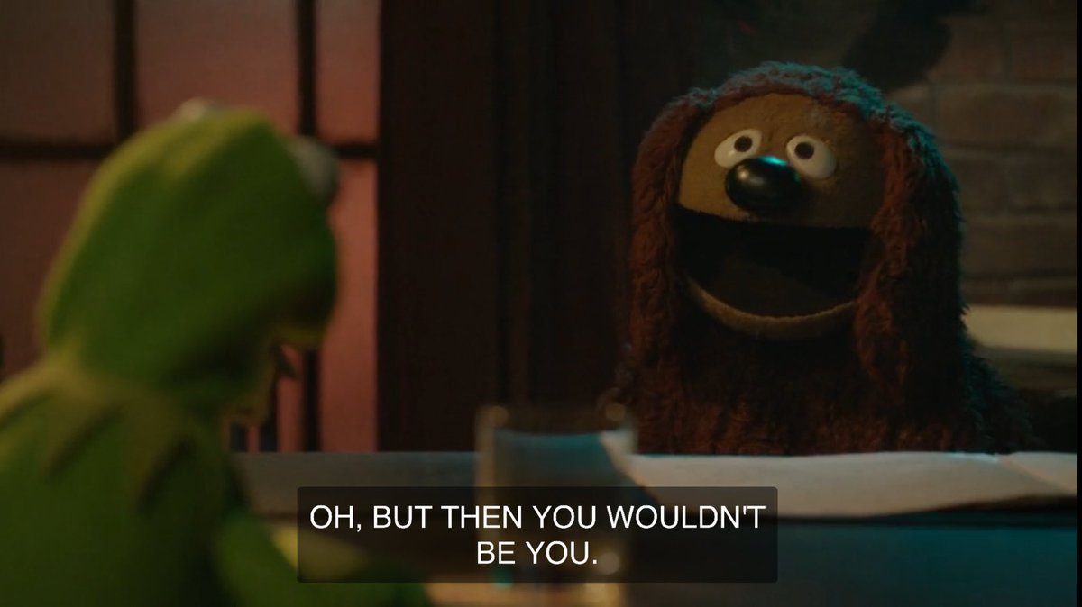 Whenever I have a bad week I think about this exchange from The Muppets (ABC), which is also one of its best moments encapsulating Kermit in four lines: