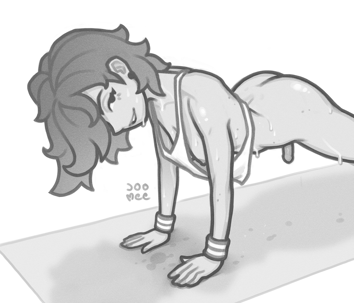 joomeedraws's tweet photo. “hey babe, i’m the one workin out here! why are you all red-faced and panting?" https://t.co/cn68Jzt60y