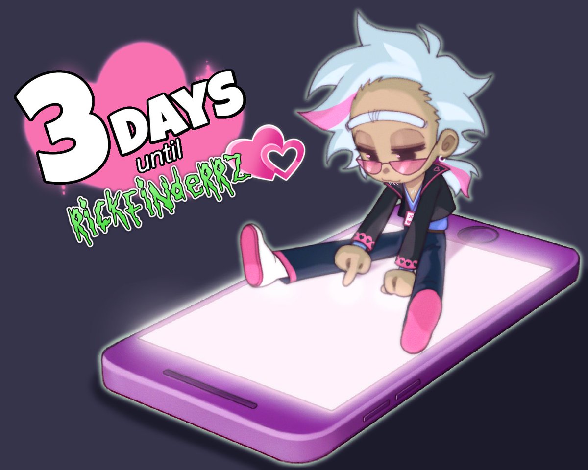 RICKFINDERRZ's tweet photo. The countdown begins, broh. 3 more days until the #RICKFINDERRZ demo releases!

🎨 by pondhue https://t.co/9OMeO1Axam