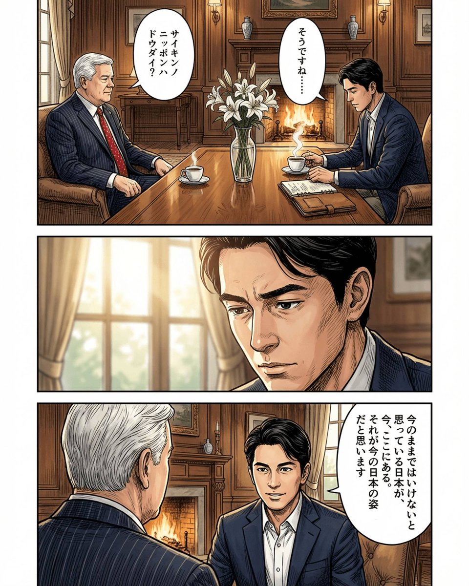 小泉進次郎氏とジョージ・グラス氏の対談✨