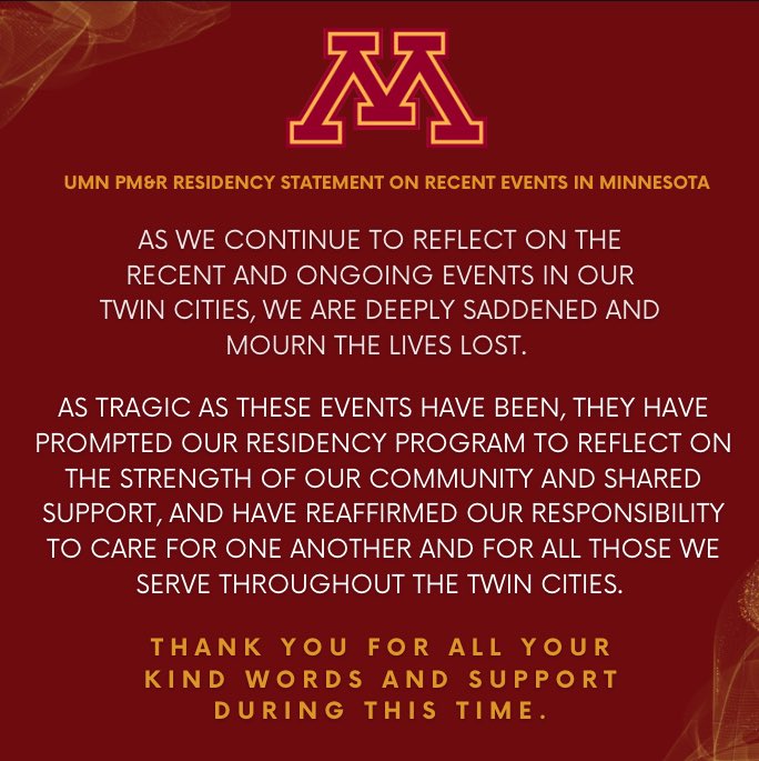 University of Minnesota PM&R Residency Program tweet media