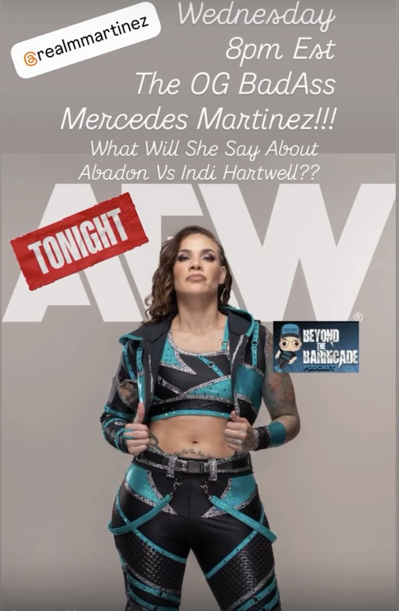 Tonight!! 8 est <a href="/RealMMartinez/">Mercedes Martinez 🏳️‍🌈🇵🇷</a>  Will Have An Announcement!!! 👉 youtube.com/@papadenk7103?…