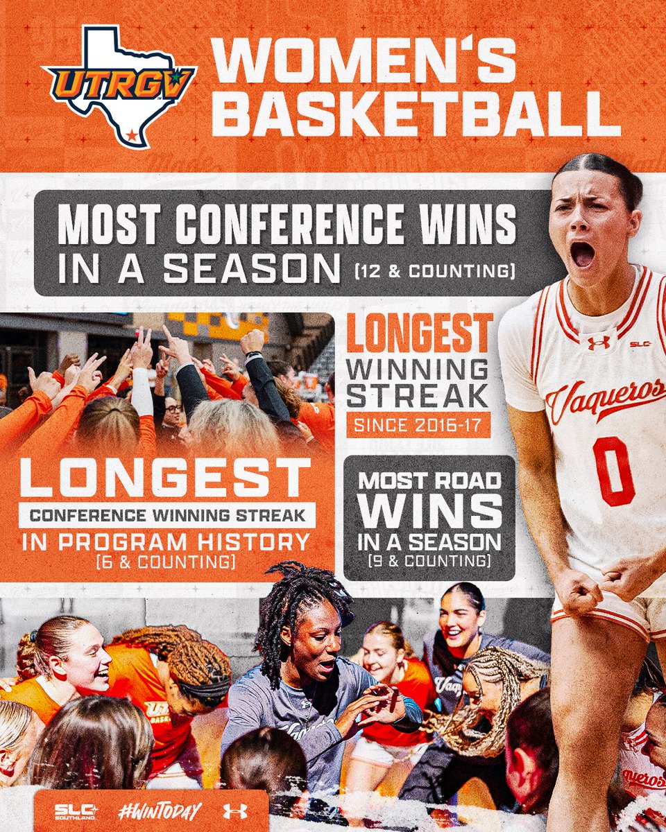 UTRGVwbb's tweet photo. Writing HISTORY 😤🏀

#UTRGV #RallyTheValley #RISEup https://t.co/EpCRql3I6v