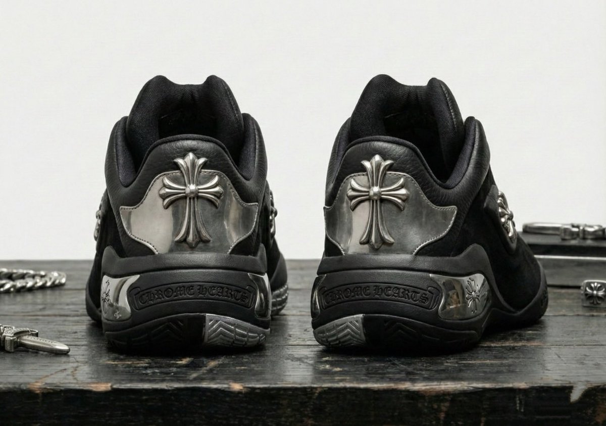 insanesneaker's tweet image. Chrome Hearts x Converse SHAI 001 Concept 🗡️