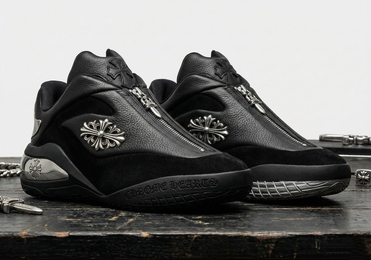 insanesneaker's tweet image. Chrome Hearts x Converse SHAI 001 Concept 🗡️