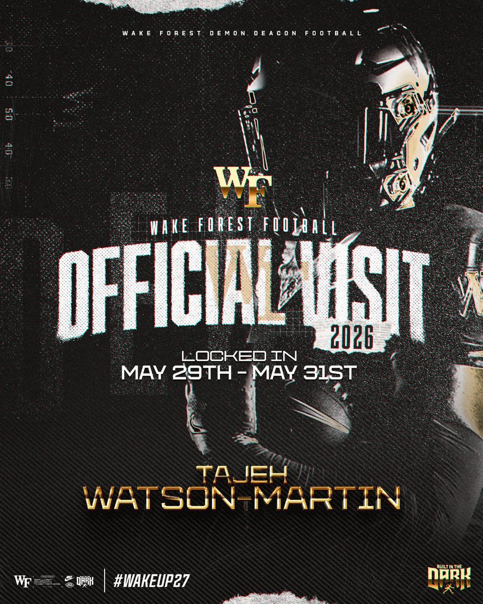 tajehwatson's tweet photo. @WakeFB just locked in my OV, lets do it🎩 https://t.co/M299R1GEOR