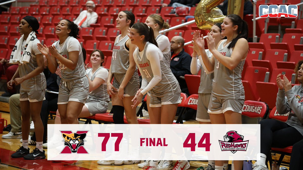 COUGARS WIN!!! Madyson Kibelkis netted a game-high 1️⃣2️⃣ pts, Alaina Peetz had 1️⃣0️⃣ pts &amp; 9️⃣ reb, Brooklynn Johnson tallied 1️⃣0️⃣ pts &amp; all 1️⃣3️⃣ players who played for <a href="/SxuWbb/">SXU Women’s Basketball</a> scored in a 77-44 victory! #GoCougs🐾🏀 #WeAreSXU