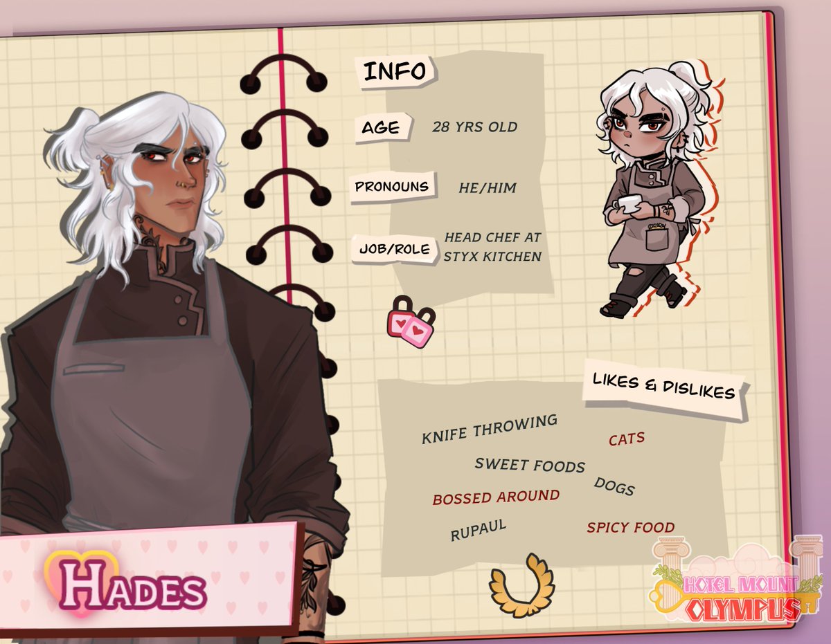 HMOlympus's tweet photo. Just 2 days left until the release of #HotelMountOlympus Demo, here to welcome us today is Hades!✨
#VisualNovel #GameDev #Devlog #IndieGame #GreekMythology #HMO https://t.co/2LJ6hMYPP4