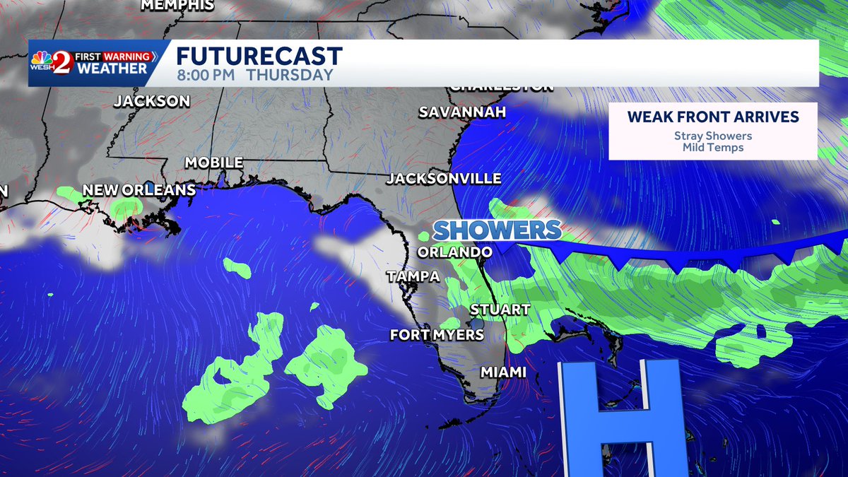 **SPEED WEEKS UPDATE** A weak cold front will bring clouds and the ...