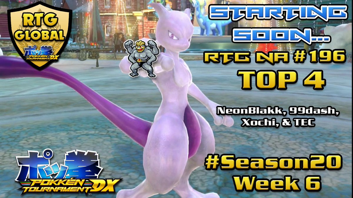 We are LIVE with **Road to Greatness #196 TOP 4!** ! This is officially the season's second half! Come check out the peak of last week's action and keep on being awesome! 

Be sure to follow <a href="/RTG_Global/">Road To Greatness</a> for all things RTG and other Pokken/FGC goodness!

Links below! ⬇️