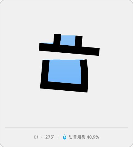 taekie's tweet photo. 댜 덤벼라!
"댜" 글자�� 비가 내리면 40.9%가 채워져요. #한글빗물채움
https://t.co/UbA0CqVt0t https://t.co/GRA8PpvcHJ