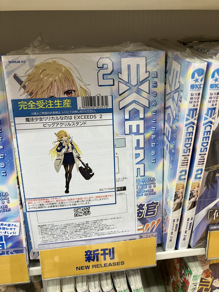 【未使用】アニメイト なのはEXCEEDS フェイト ビッグアクリルスタンド 書籍情報】 『【完全受注生産】魔法少女リリカルなのは EXCEEDS 2 発売