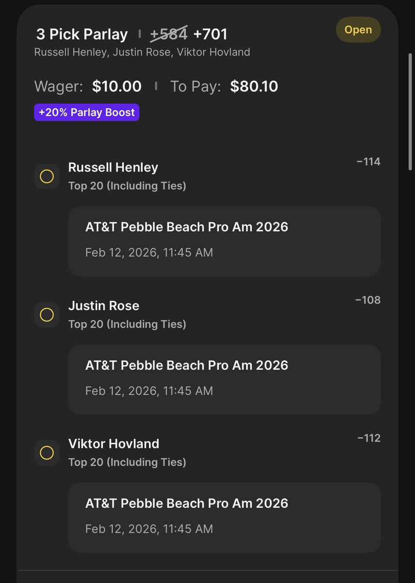 LockyPicks's tweet image. Quick lay of you all on here from the discord tap in PGA all weekend🔒