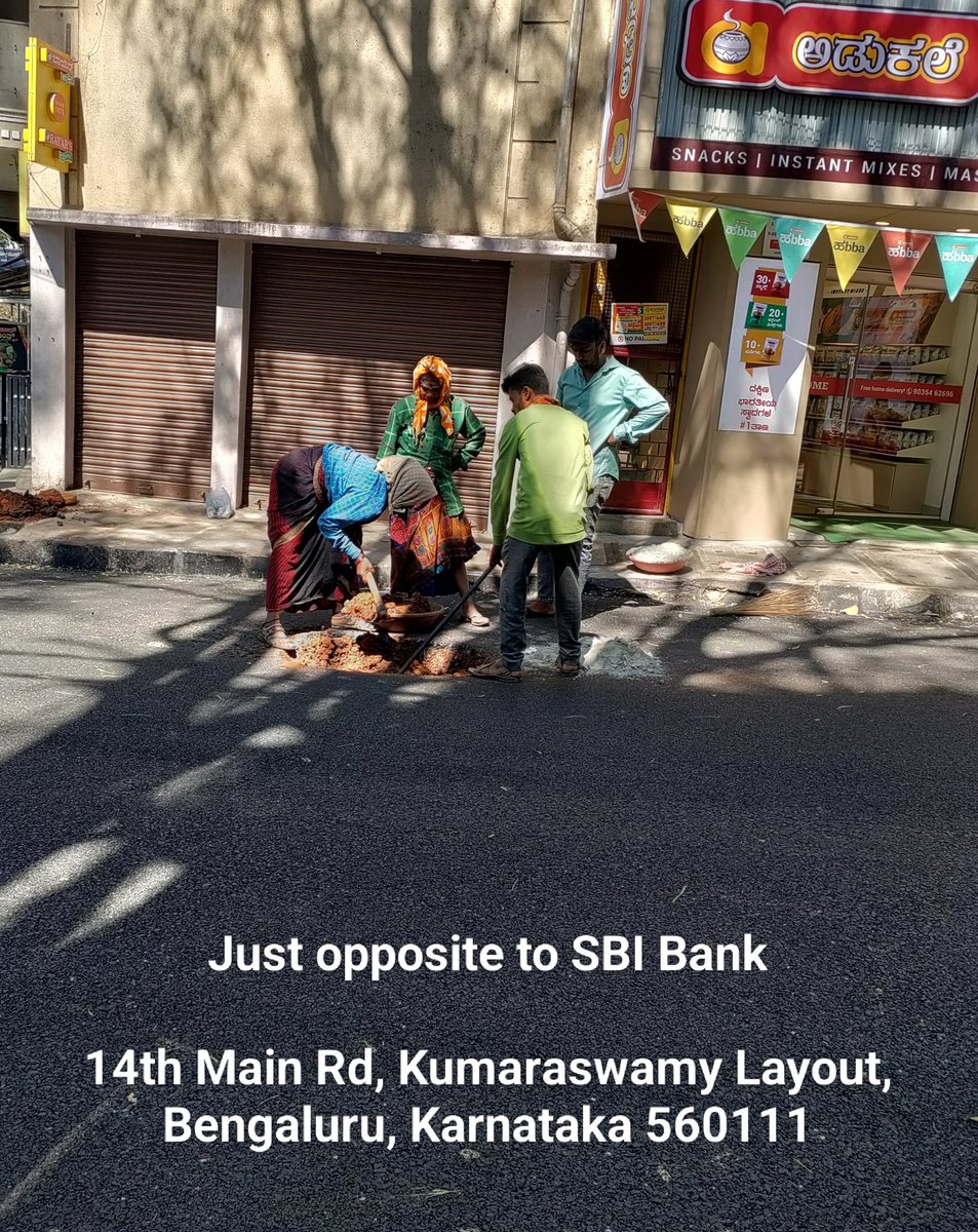 Road asphalted just 48 hours ago, &amp; now digging work is already underway! 😡 Why can't repairs be coordinated BEFORE asphalting? Who grants permissions for digging right after?

<a href="/GBA_office/">Greater Bengaluru Authority</a> <a href="/comm_blr_south/">Bengaluru South City Corporation ಬೆಂ.ದ.ನಗರ ಪಾಲಿಕೆ</a> please investigate this