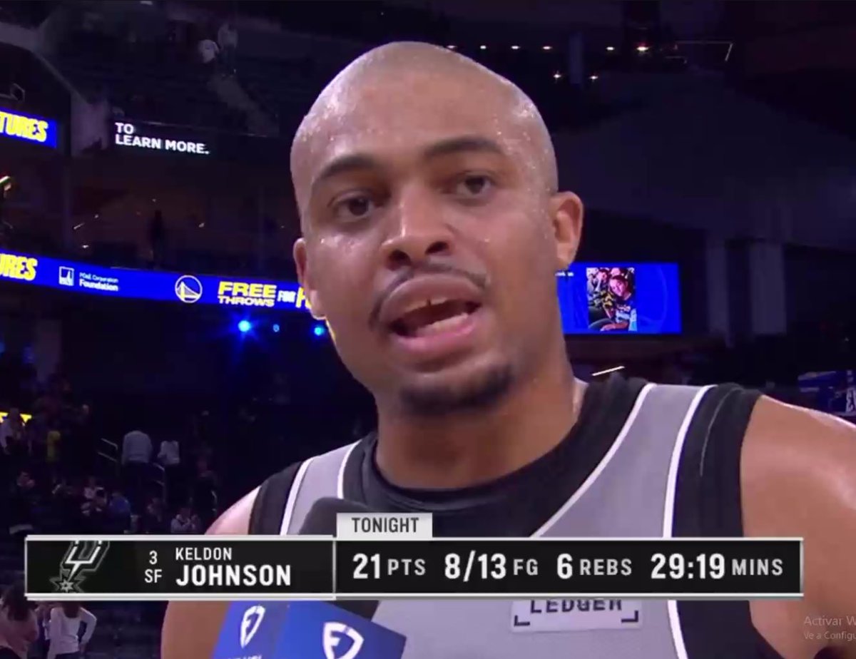 Spurs_Latam's tweet photo. SEXTO HOMBRE DEL AÑO.

NO HAY OTRA OPCIÓN.

KELDON WILDER JOHNSON. https://t.co/1C4wnabcHn