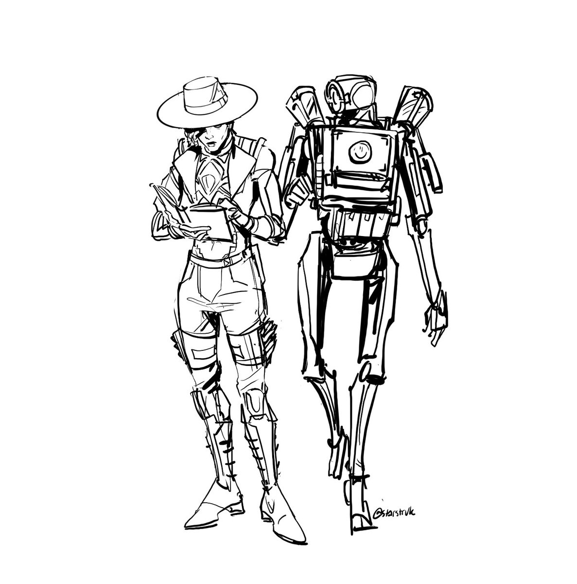sunset_dazey's tweet photo. little path and seer doodle ! https://t.co/5OyJGub8ur