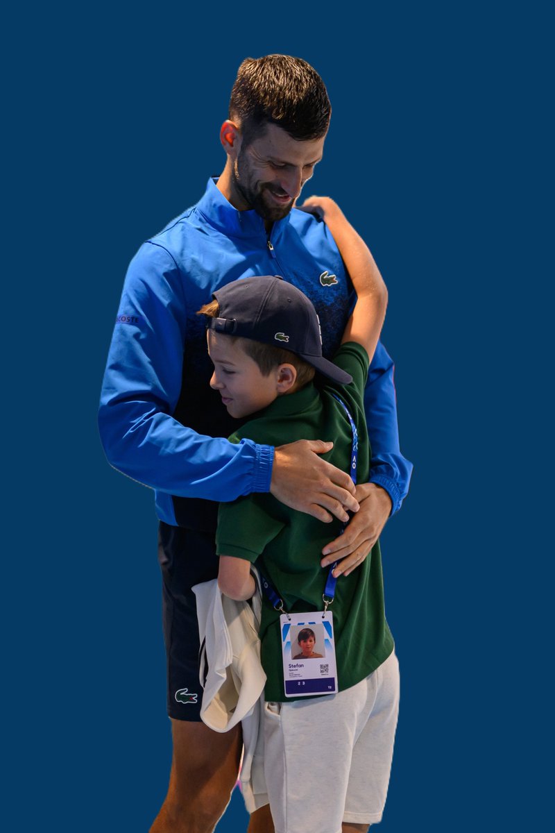 Novak Djokovic: "My son is my biggest fan. He understands and loves tennis and asks me questions, especially after I lose a match. He hugs me and says, 'Things will be better.'" ❤️