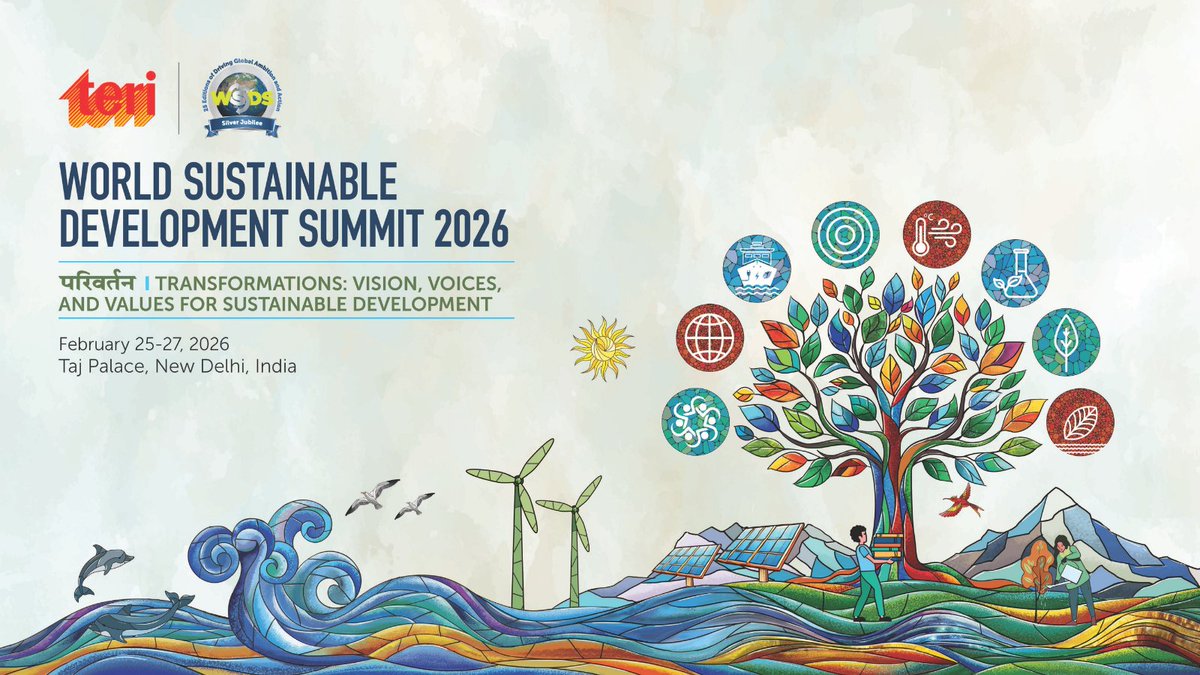 norwayinindia's tweet photo. Excited to collaborate with @teriin with 🇳🇴Norway as a Country Partner for the Silver Jubilee Edition of the World Sustainable Development Summit from February 25–27, 2026.🌏
Find out more about WSDS 2026: https://t.co/y6vZfkLCX5
#Act4Earth #WSDS2026 @regjeringen https://t.co/46XL7qXmVK