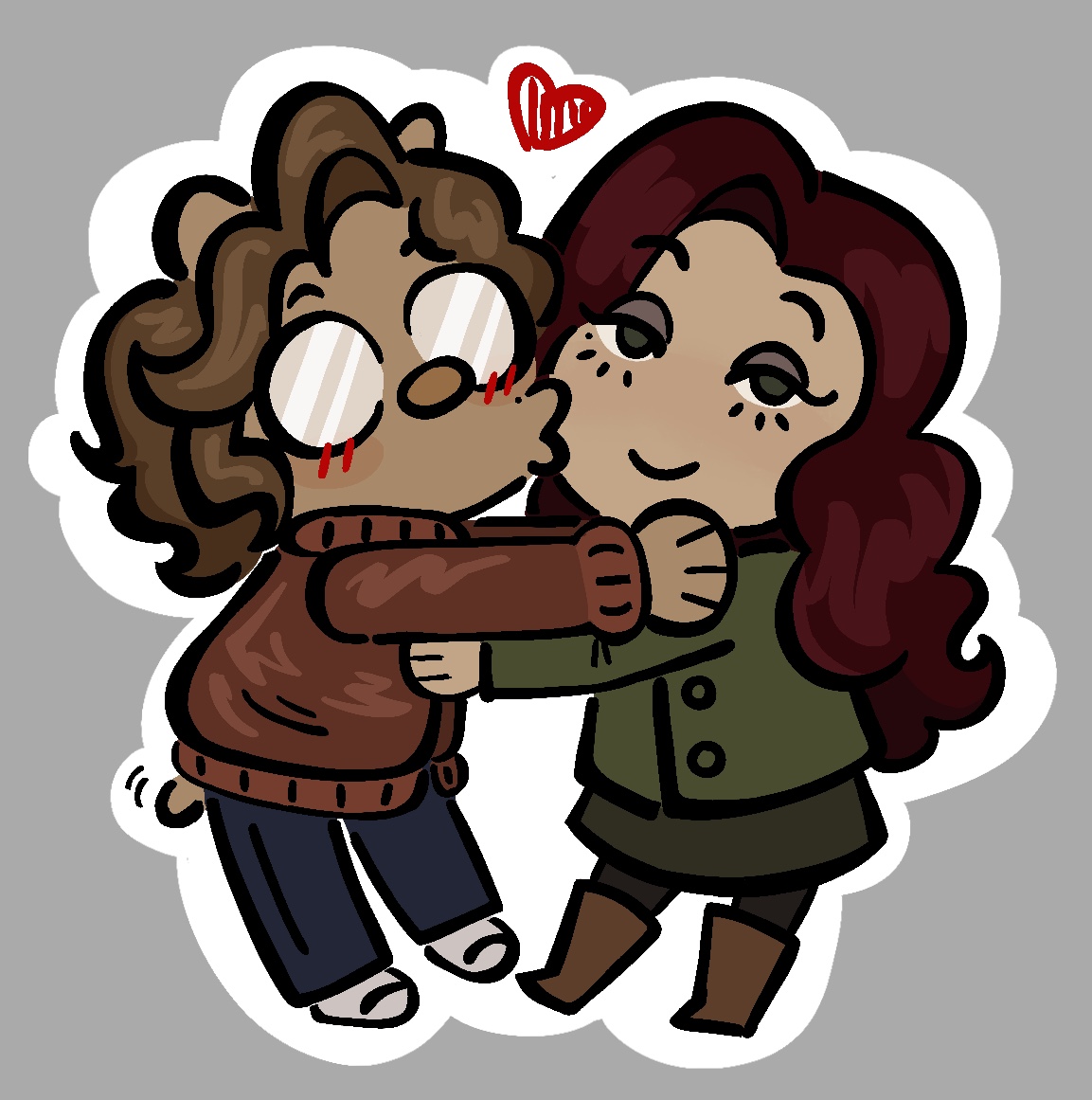 my wife is allowed to look normal but i can only be depicted as a very scientifically inaccurate mustelid