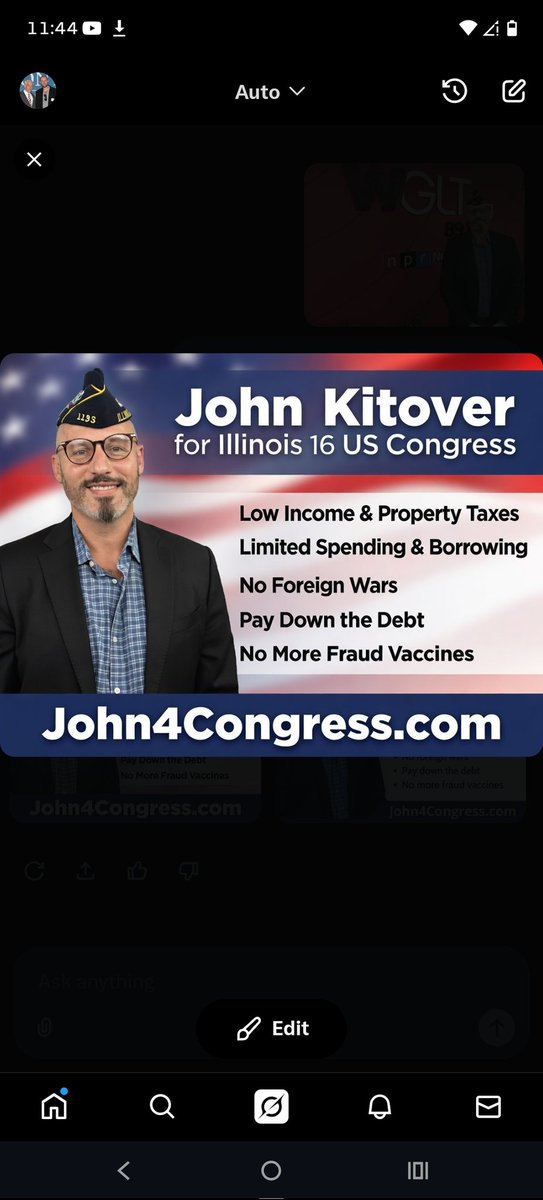 🇺🇸 John Kitover 🗽 Candidate Congressman IL 16 tweet media