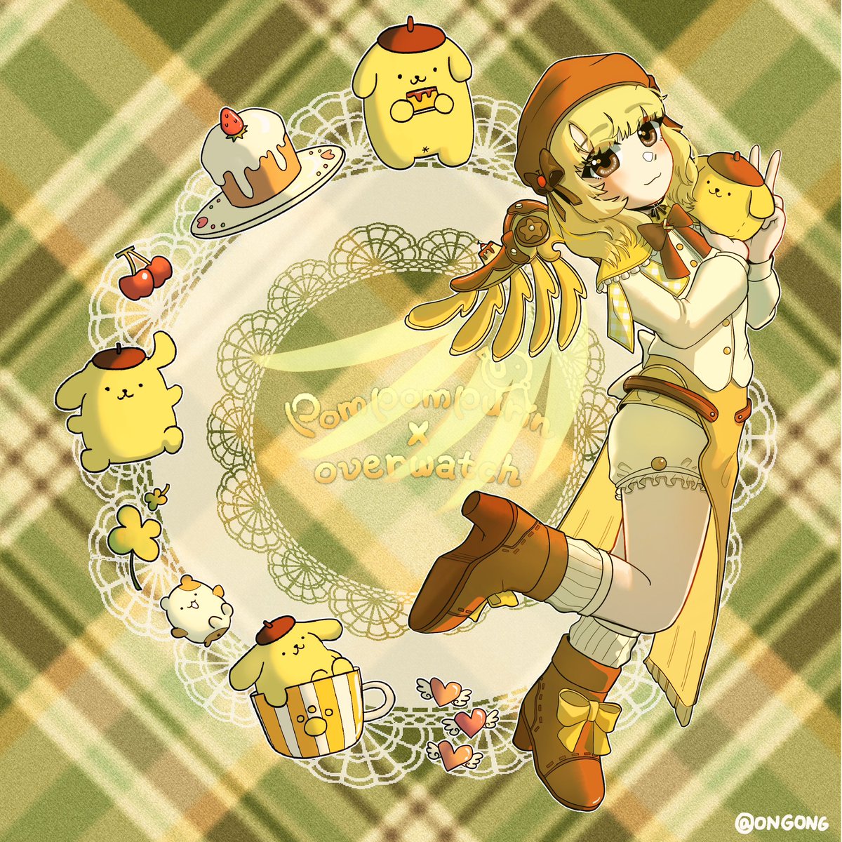 ongong0704's tweet photo. If the happiness is a circle~
#mercy #overwatch #pompompurin https://t.co/FWLL6qzsuZ