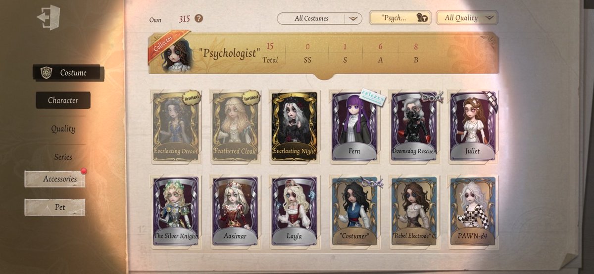 I'm playing Identity V. Fancy a game? FINALLY AFTER A YER