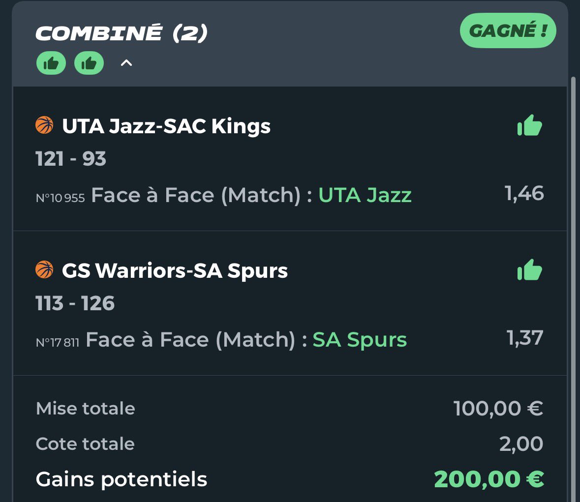 xAeRoTrapx's tweet photo. SAFE NBA ✅✅
2,00 🎯✅

Gg a ceux qui ont suivis, c’était du tout droit 🫡🔥 https://t.co/Aem10Hay90