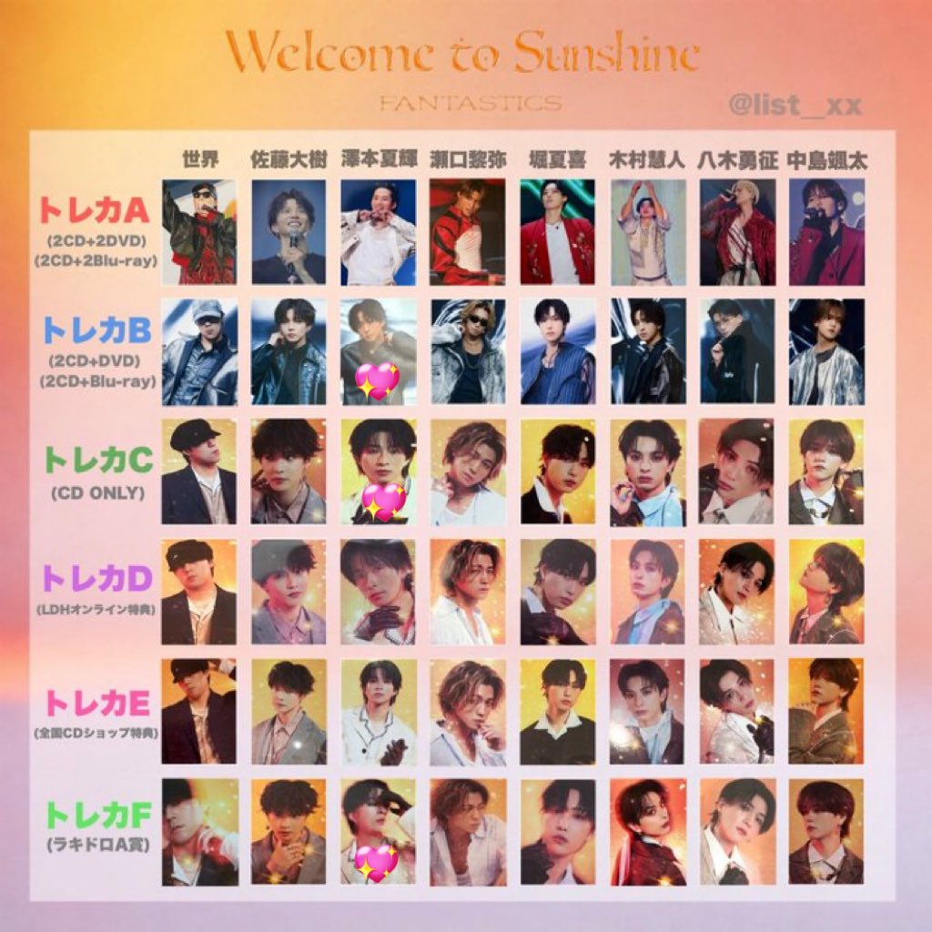 tksf__9's tweet photo. 求:澤本夏輝（💖、フライヤー）

譲:瀬口黎弥B、堀夏喜C・フライヤー、八木勇征C・F

同種での交換優先とさせていただきます。
お気軽にお声掛けください！
郵送希望です！

 #WelcometoSunshine  #瀬口黎弥 #堀夏喜  #八木勇征  #澤本夏輝  #フライヤー  #ファンタ #交換 https://t.co/Wk3i1bhlor