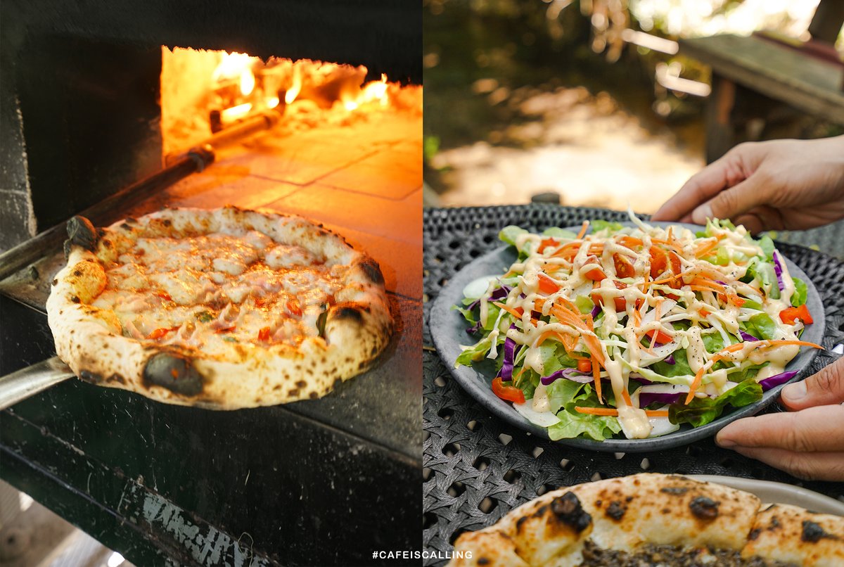 cafeiscalling's tweet photo. 🍕Little Red Oven Chiang Mai #สาขาหางดง✨ร้านพิซซ่าเตาถ่าน บรรยากาศร่มรื่นสบาย ๆ ติดริมน้ำ💦🌿ฟีลใกล้ชิดธรรมชาติ โดยที่นี่จะเป็นพิซซ่าโฮมเมดขนาด 10 นิ้ว ใช้แป้งสดสไตล์นาโปลี มีให้เลือกทั้งหน้าคาว หวาน และของทานเล่นอีกมากมาย  ใครหิวๆรีบปักหมุดแล้วตามไปกันเลย #รีวิวเชียงใหม่ @aroii https://t.co/JPoE2mmRno