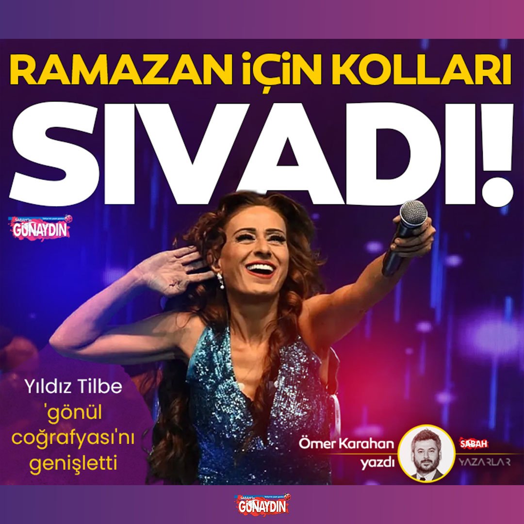 gunaydin's tweet photo. Ramazan için kolları sıvadı!

Yıldız Tilbe 'gönül coğrafyası'nı genişletti

@omer__karahan  kaleme aldı
https://t.co/no01Q8D6OR https://t.co/vRzjgTsrLy