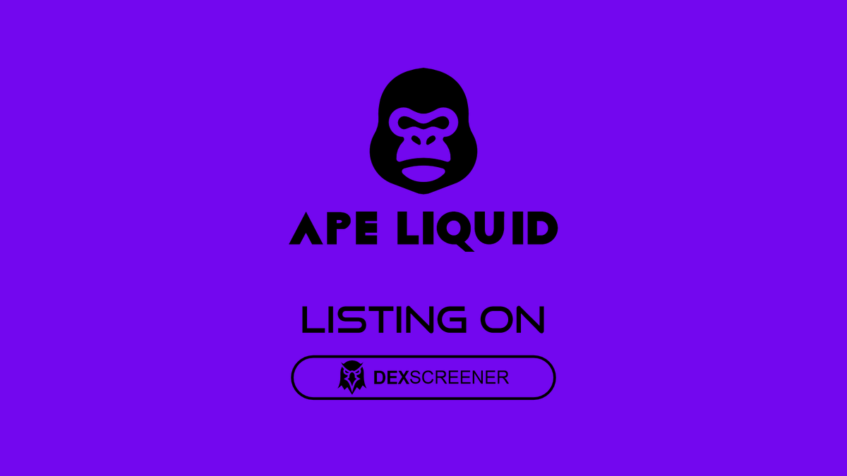 apeliquid_pro's tweet photo. $ApeLiquid is now listed and ready on DexScreener
https://t.co/fmxVNd5DZy https://t.co/fCQtGmYGxO