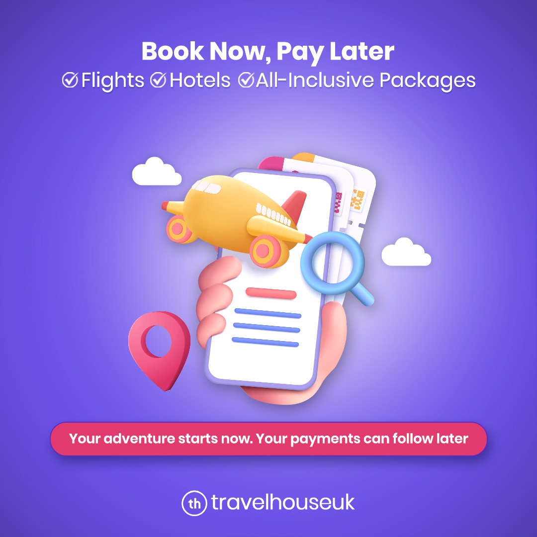 travelhouseuk's tweet photo. Waiting to plan your dream getaway? Choose Book Now Pay Later to pay off flights, hotels and all-inclusive packages. No upfront pressure, just peace of mind knowing your trip is locked in at the best price.

More info here: https://t.co/K4DSHRbGr3 https://t.co/RYxkJPVvwv