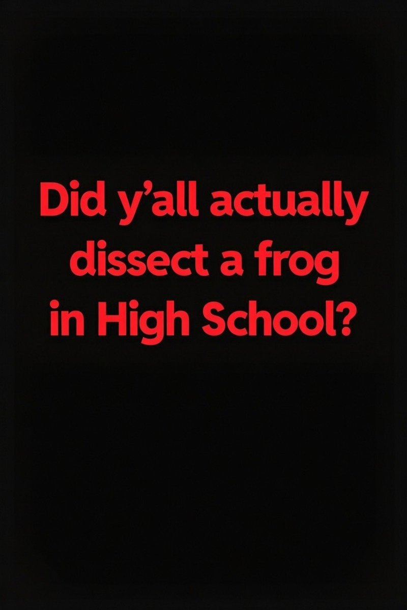 Bestmodefit's tweet image. Did you dissect a frog in class?

Share your experience. . .