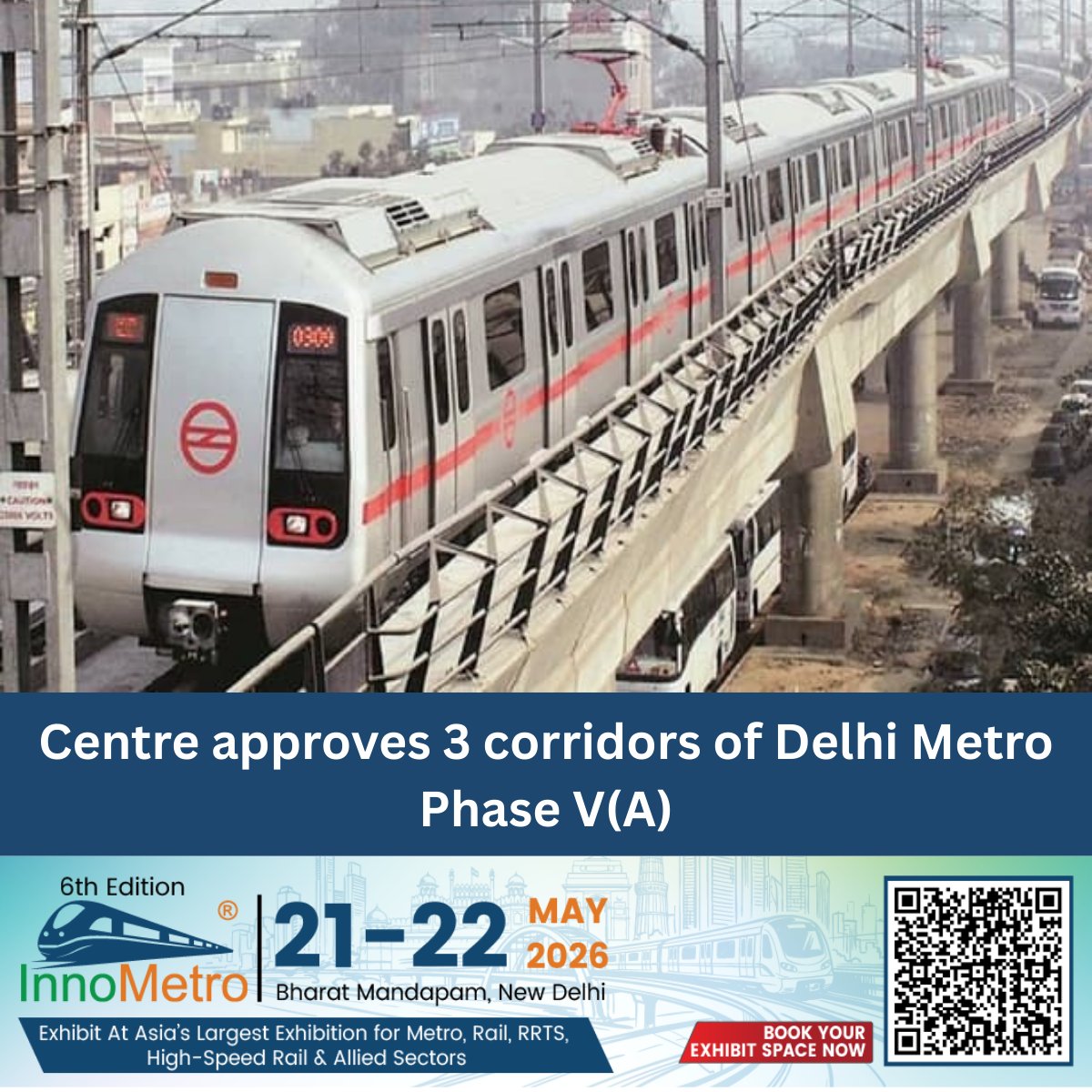 MetroRailNewsHQ's tweet image. Three corridors of Delhi Metro Phase V(A) approved by the Centre. 
#DelhiMetro #PhaseV #UrbanDevelopment #MetroCorridors #DMRC