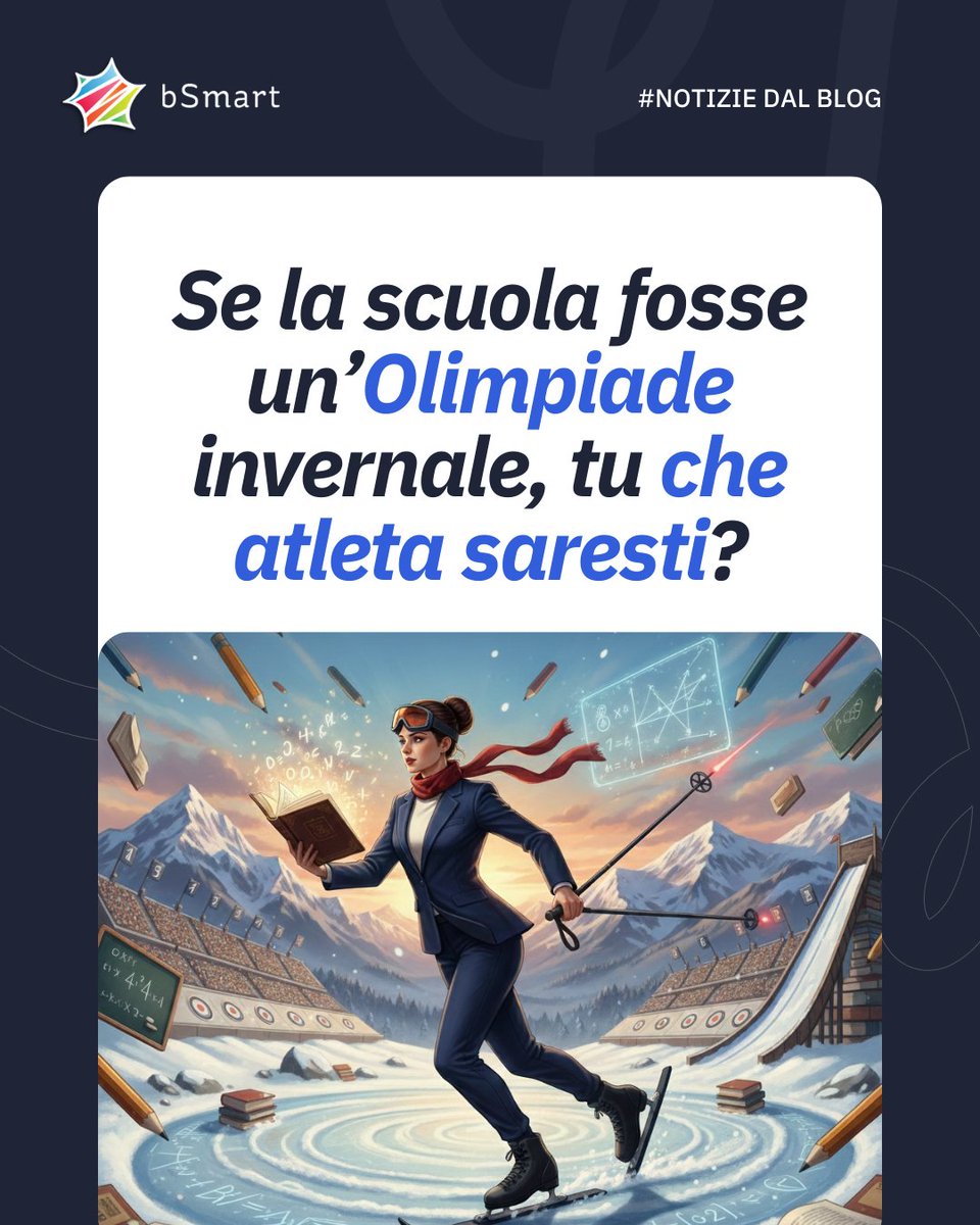 bSmart_it's tweet photo. Mentre continuano le Olimpiadi @milanocortina26, è impossibile non notare certe somiglianze con chi, ogni mattina, entra in classe per la sua personale "gara".

In che tipo di aleta ti ritrovi? Trovi tutte le analogie nel nostro ultimo articolo, link nel primo commento! https://t.co/ImACz3rIU9