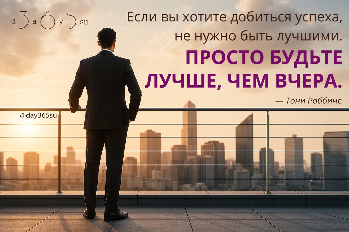 Рост - это не рывок, а ежедневный шаг.
Сравнение только с собой делает путь честным и устойчивым.

<a href="/day365su/">365 дней мотиваций</a>
#цитатокартинки