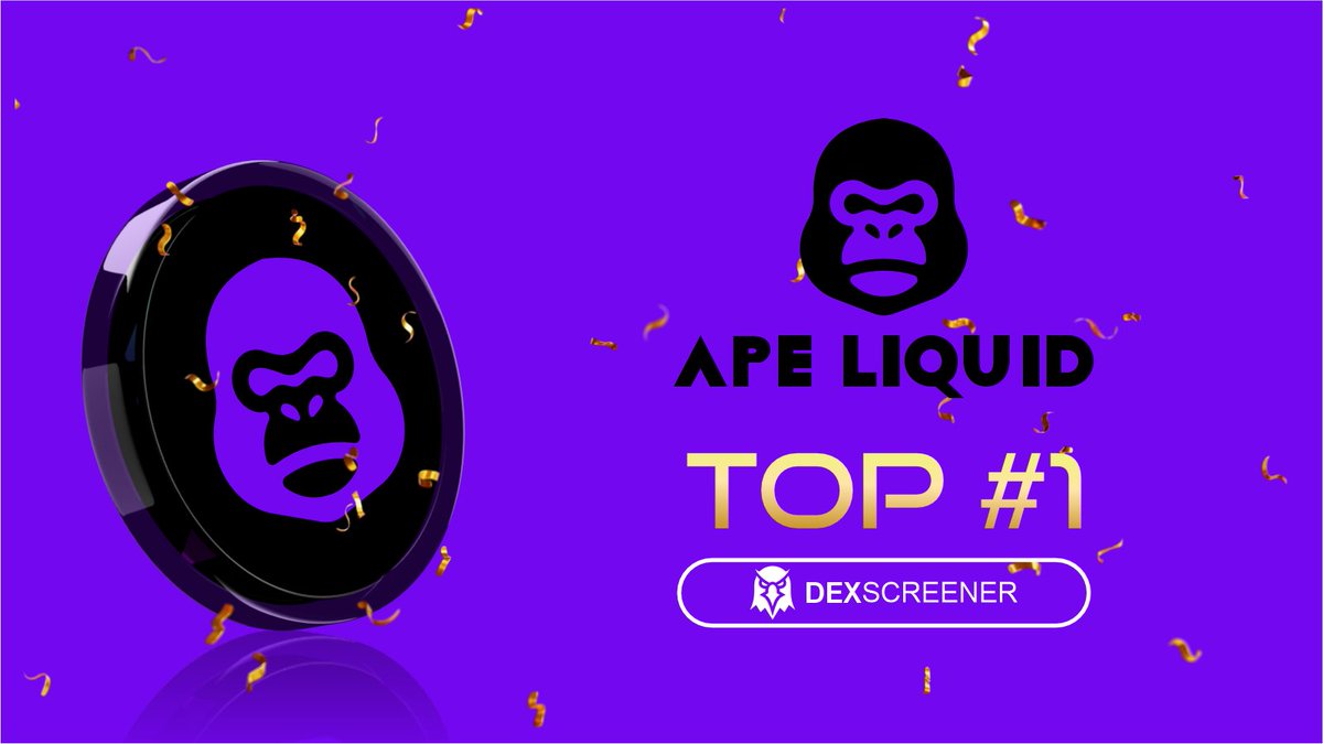 apeliquid_pro's tweet photo. Eyes up. $ApeLiquid just secured Solana’s #1 spot on Dexscreener. Still early 👀
https://t.co/fmxVNd5DZy https://t.co/KORVIomai3